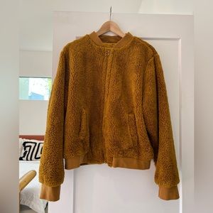 Teddy bomber jacket from J. Crew- XL